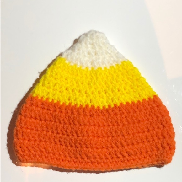 candy corn baby hat